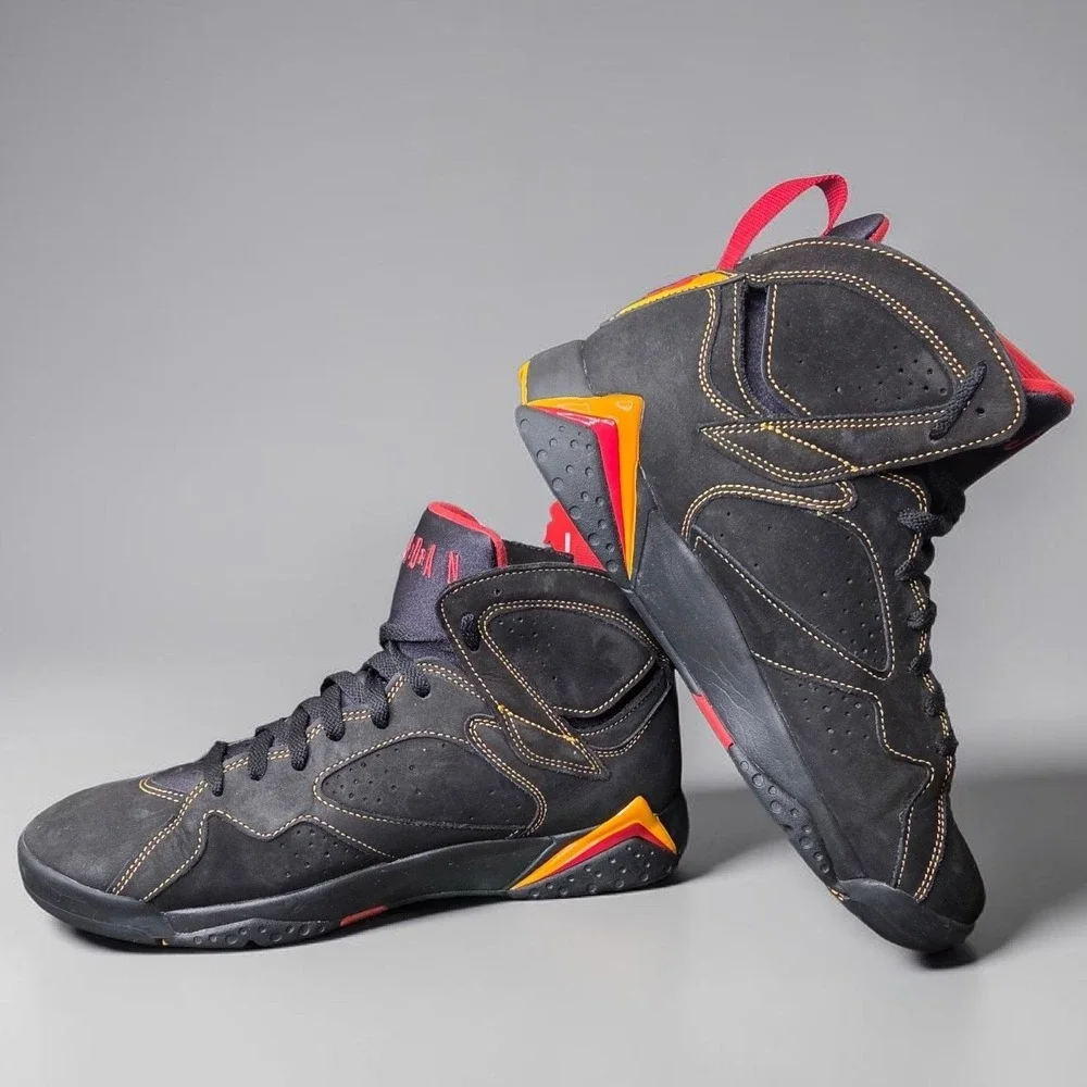 Air Jordan 7 Retro Citrus Black Varsity Red CU9307-081 Mens 10.5 Sneaker